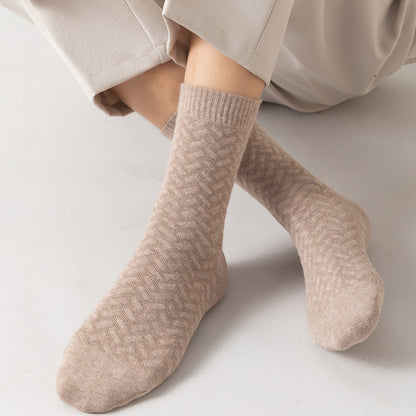 Plus Size Pure Cotton Quarter Socks (3 Pairs)