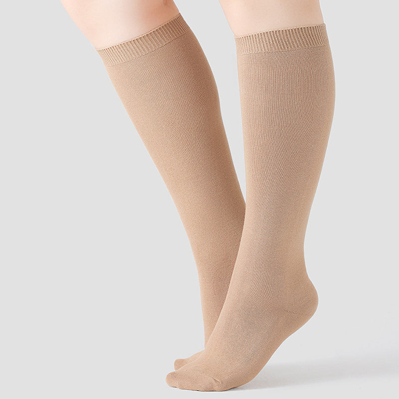 Plus Size Skin Friendly Knee High Socks(2 Pairs)