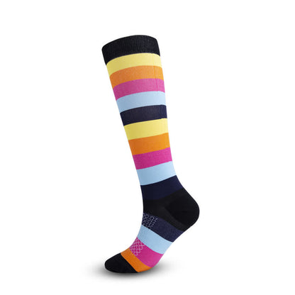 Colorful Puzzle Compression Socks(4 Pairs)