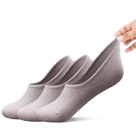 Plus Size Cotton Comfort No Show Socks(6 Pairs)