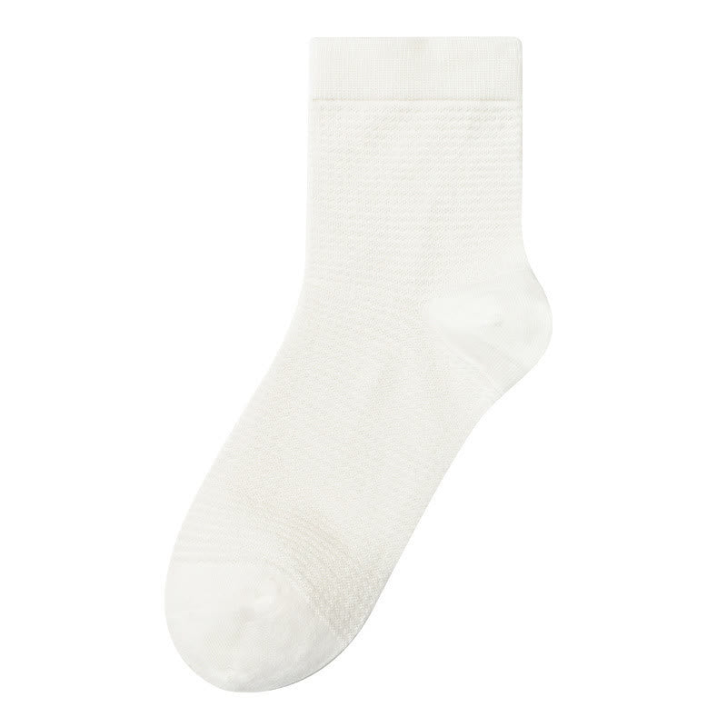 Plus Size Antibacterial Mesh Quarter Socks(5 Pairs)