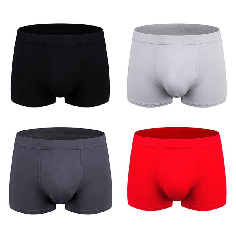 Plus Size Mid-Waisted Modal Boxer Briefs(1 Pack) – plusock