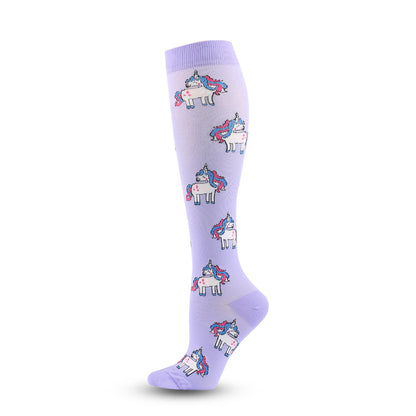 Cute Panda Pattern Compression Socks(6 Pairs)