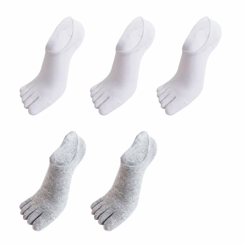 Plus Size Five Toes Antibacterial Alignment Socks(5 Pairs)