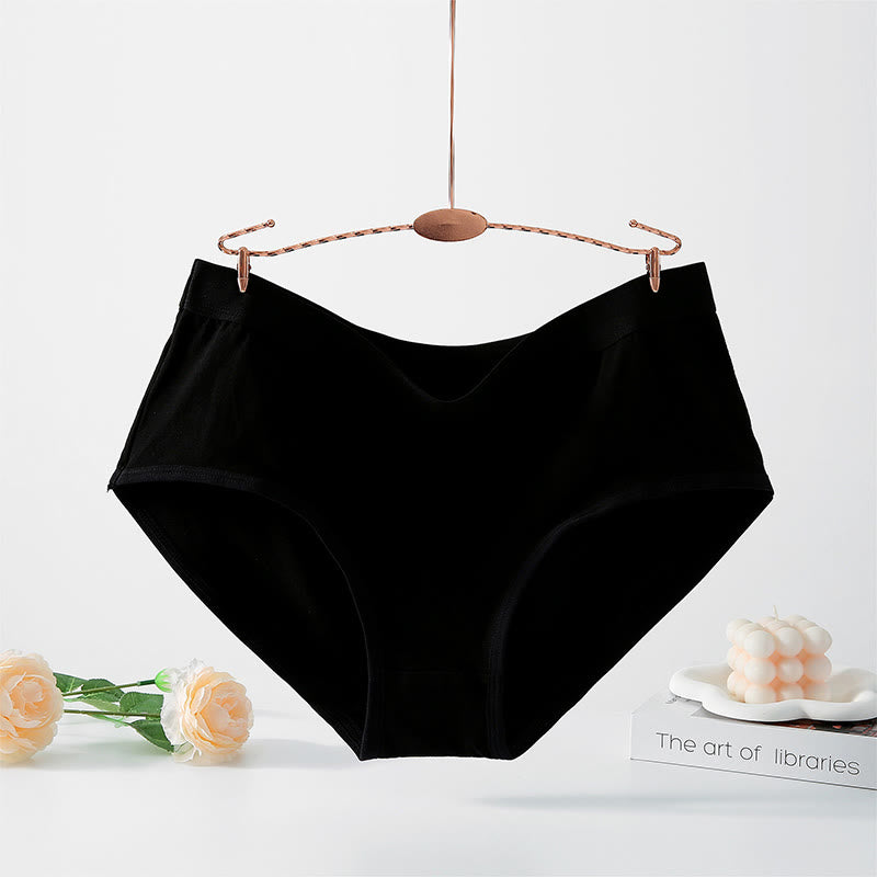 Plus Size Simple High Waisted Strentch Panty(4 Packs)