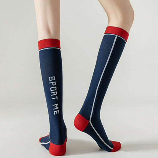 Navy Blue Professional Women Sport Compression Socks(3 Pairs)