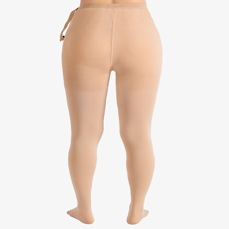 Plus Size Medical Footless Pregnancy Compression Tights(15-20mmhg)