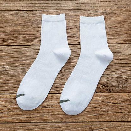 Plus Size Pure Color Liner Cotton Socks(6 Pairs)