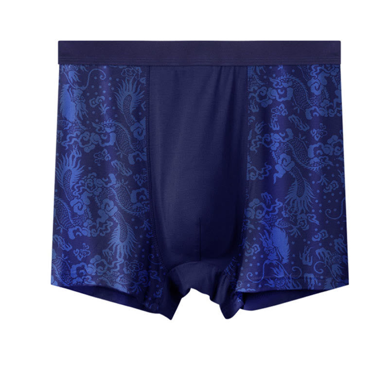 Plus Size Dragon Pattern Boxer Briefs(1 Pack)