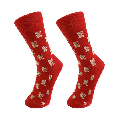 Plus Size Christmas Funny Crew Socks(5 Pairs)