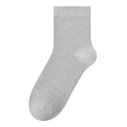 Plus Size Antibacterial Mesh Quarter Socks(5 Pairs)