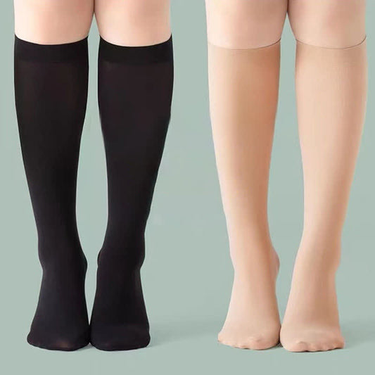 Solid Color Breathable Knee High Socks(3 Pairs)