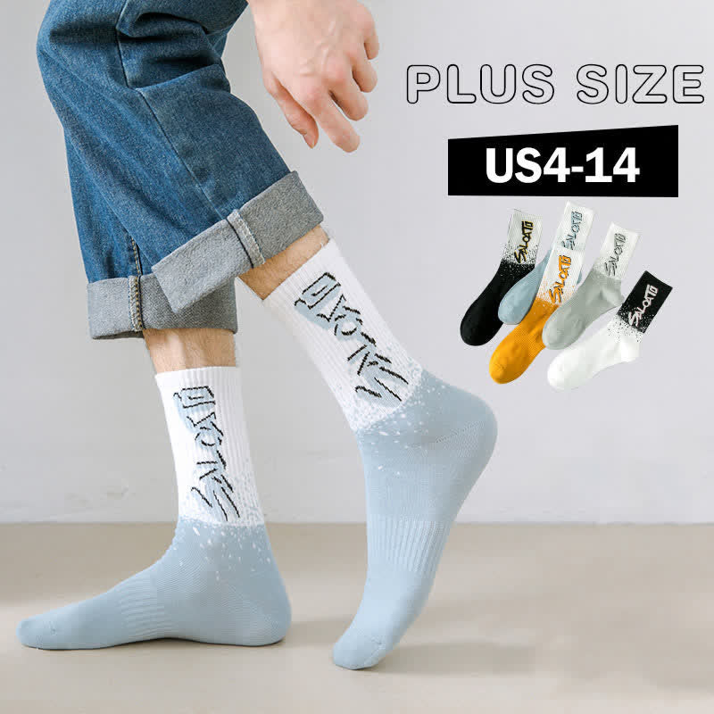 Plus Size Trendy Crew Socks(5 Pairs)