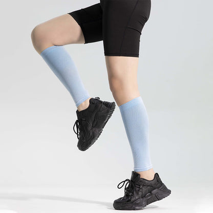 Ice Silk Footless Cool Compression Sleeve Socks Unisex