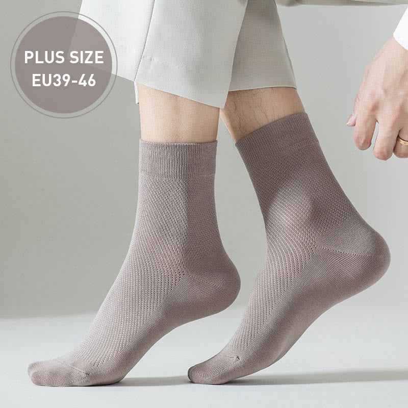 Plus Size Multicolor Mesh Quarter Socks(5 Pairs) – plusock