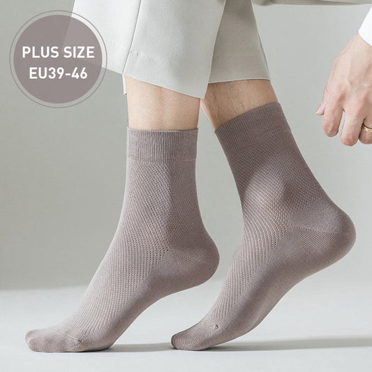 Plus Size Multicolor Mesh Quarter Socks(5 Pairs)