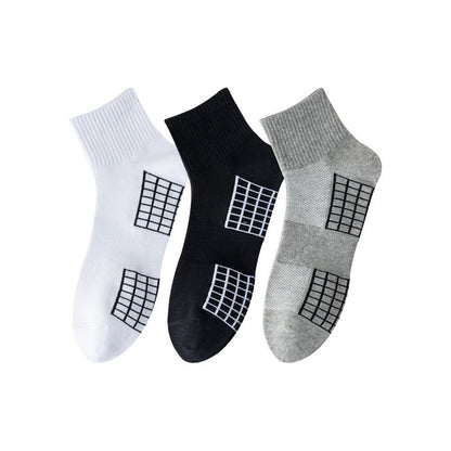 Plus Size Breathable Sport Quarter Socks(3 Pairs)