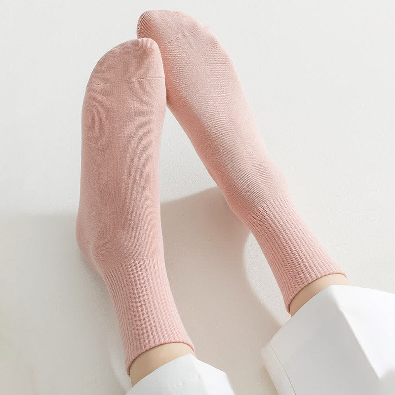 Plus Size Comfy Cotton Quarter Socks(6 Pairs)