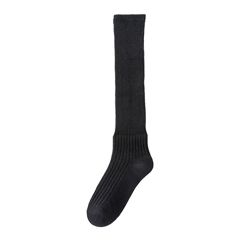 Solid Color Stylish Slouch Socks(3 Pairs)