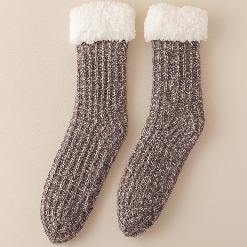 Plus Size Fleece Comfy Thick Slipper Socks(2 Pairs)