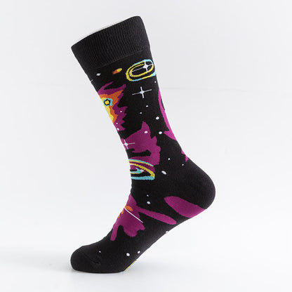 Plus Size Alien Extraterrestrial Crew Socks(5 Pairs)