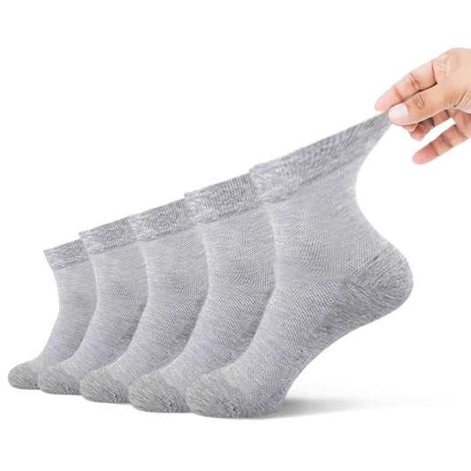 Plus Size Super Elastic Quarter Socks(5 Pairs)
