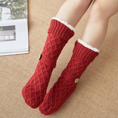 Christmas Wool Cozy Home Slipper Socks