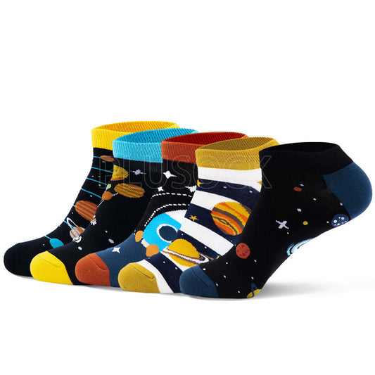 Plus Size Universe Ankle Socks(5 Pairs)