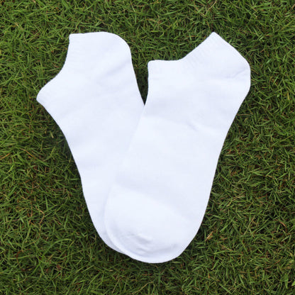 Plus Size Solid Cotton Ankle Socks(3 Pairs)