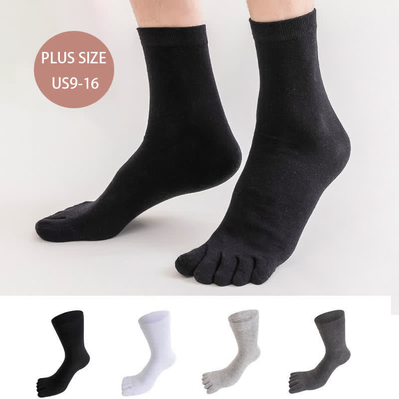 Plus Size Five Toes Antibacterial Alignment Socks(5 Pairs)