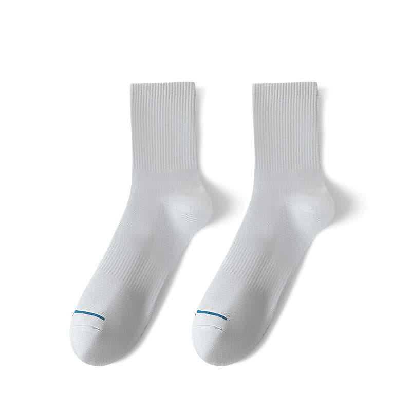 Plus Size Solid Comfy Quarter Socks(6 Pairs)