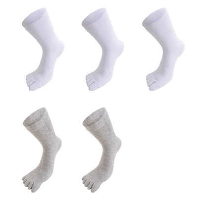 Plus Size Five Toes Antibacterial Alignment Socks(5 Pairs)