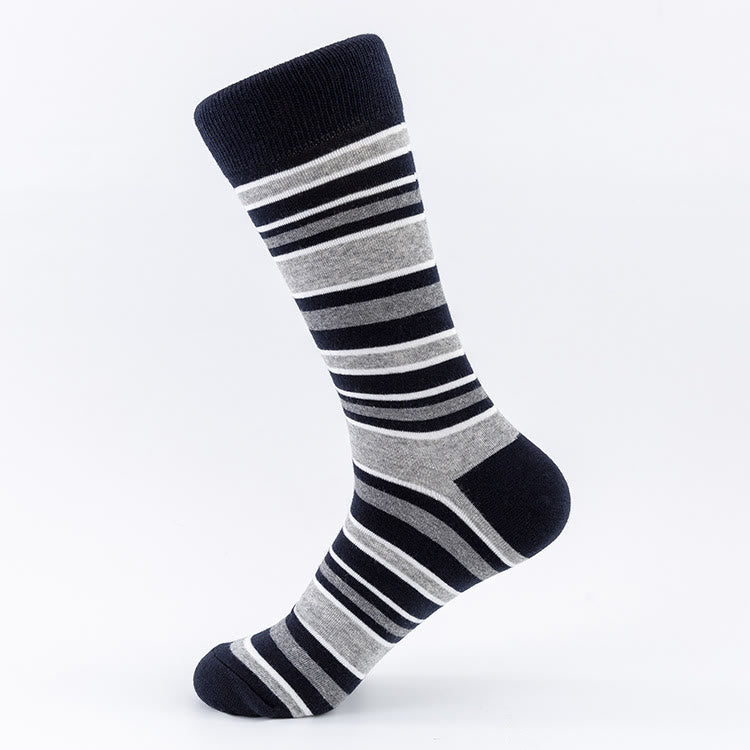 Plus Size Blue Oyster Crew Socks(5 Pairs)