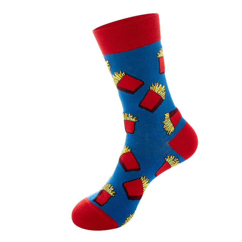 Plus Size Abstract Formula Crew Socks(5 Pairs)