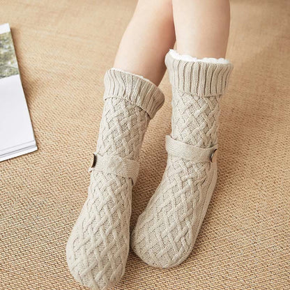 Christmas Wool Cozy Home Slipper Socks