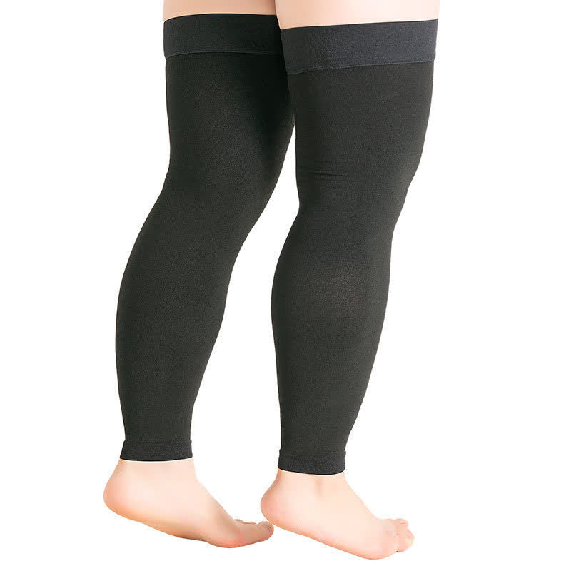 Plus Size Thigh High Toeless Compression Sleeve