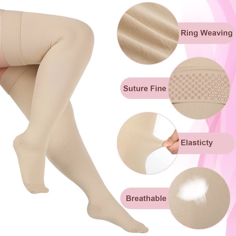 Plus Size Non Slip Thigh High Compression Socks – plusock