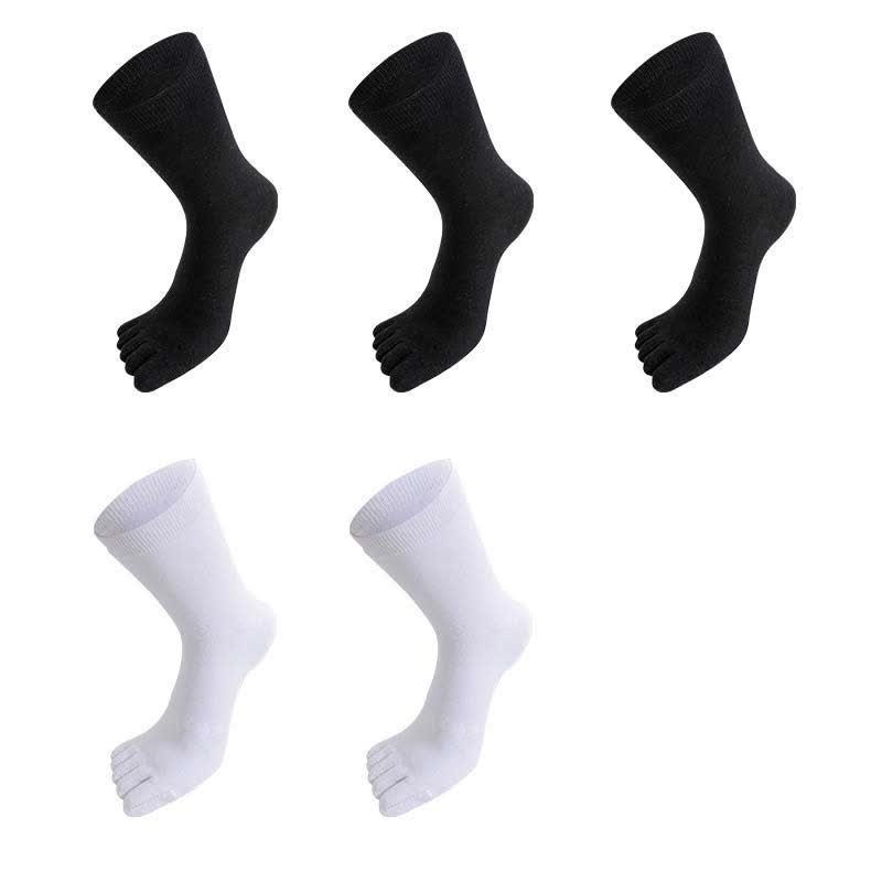 Plus Size Five Toes Antibacterial Alignment Socks(5 Pairs)