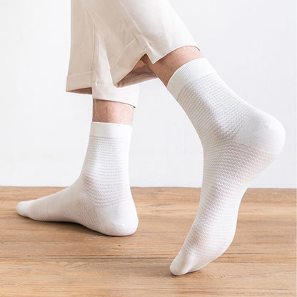 Plus Size Antibacterial Mesh Quarter Socks(5 Pairs)