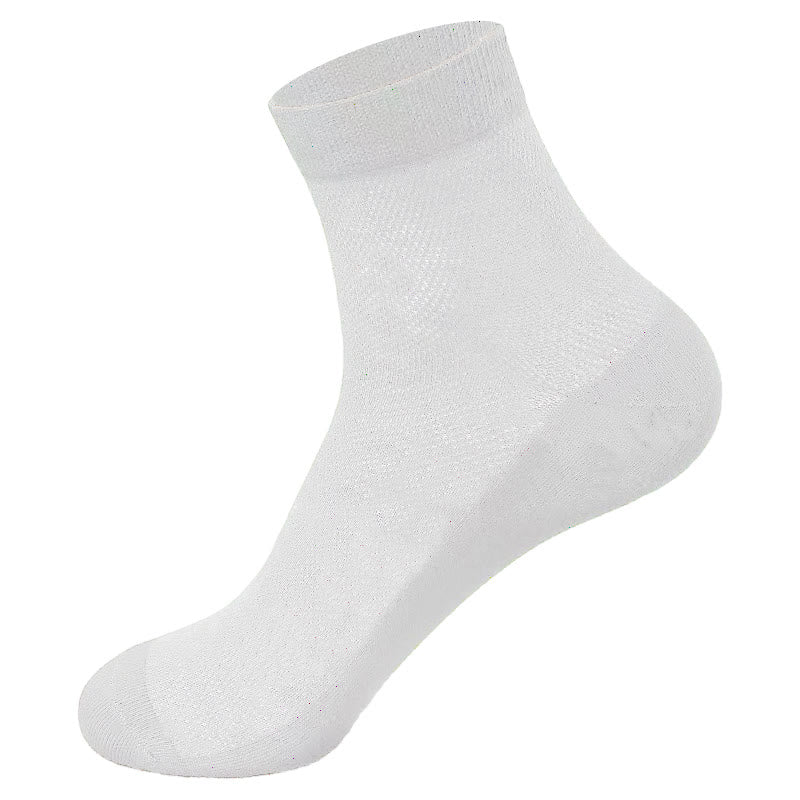 Plus Size Mesh Quarter Socks(10 Pairs)