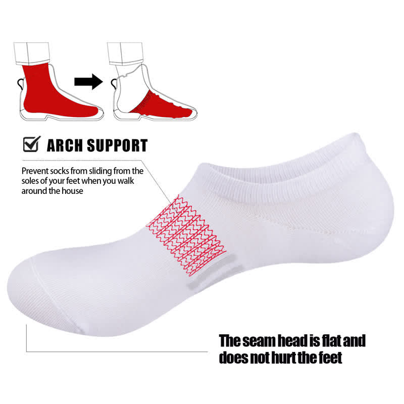 Plus Size Anti-sweat Sport Ankle Socks(3 Pairs)