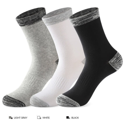 Plus Size Gray Edge Quarter Socks(3 Pairs)