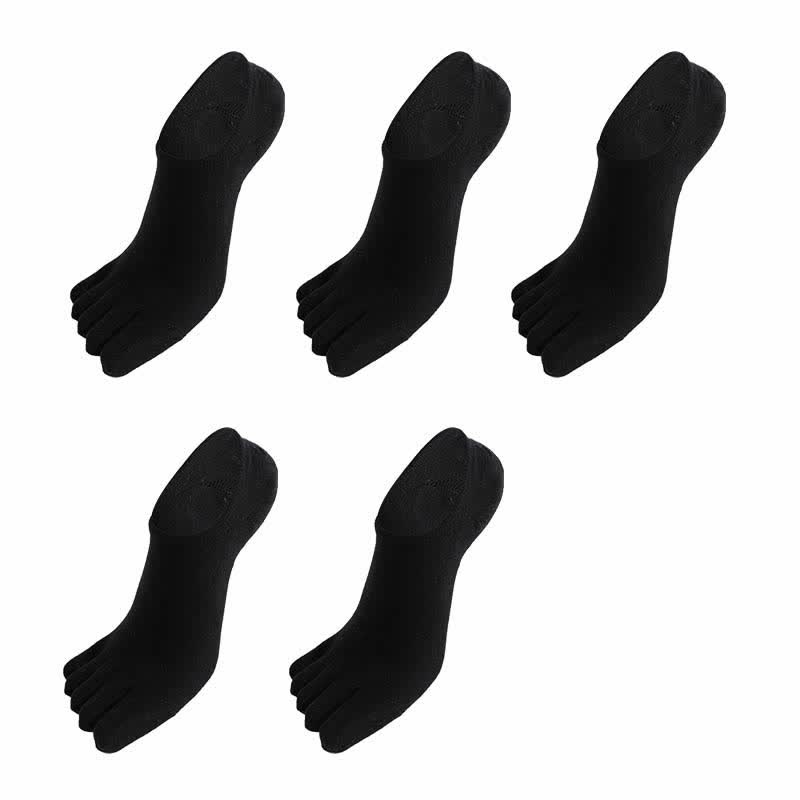 Plus Size Five Toes Antibacterial Alignment Socks(5 Pairs)