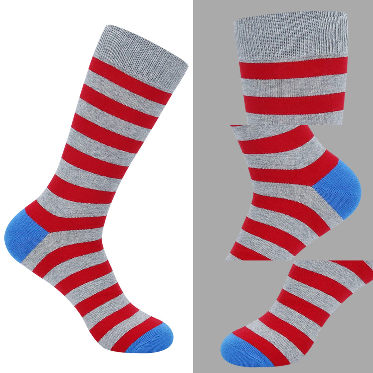 Pattern Funny Casual Dress Socks(5 Pairs)