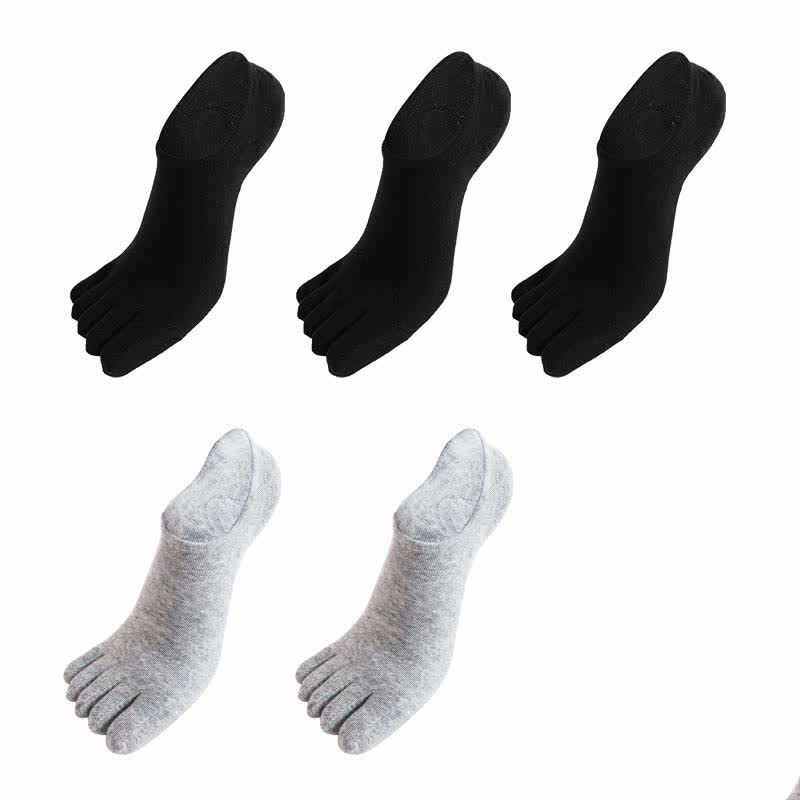 Plus Size Five Toes Antibacterial Alignment Socks(5 Pairs)