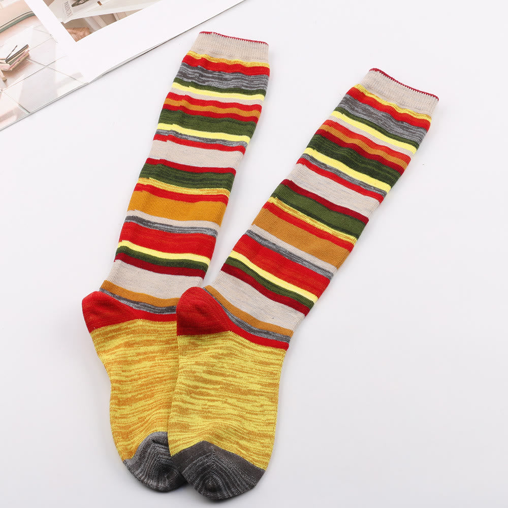 Christmas Colorful Knee High Socks(2 Pairs)