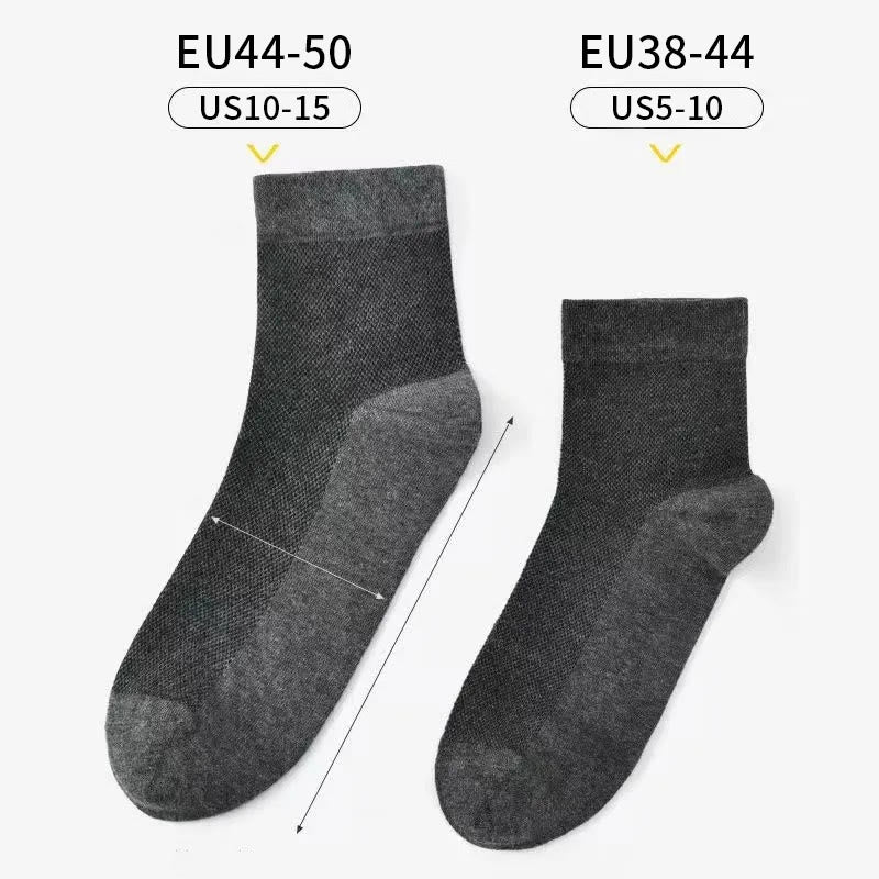 Plus Size Mesh Quarter Socks(10 Pairs)