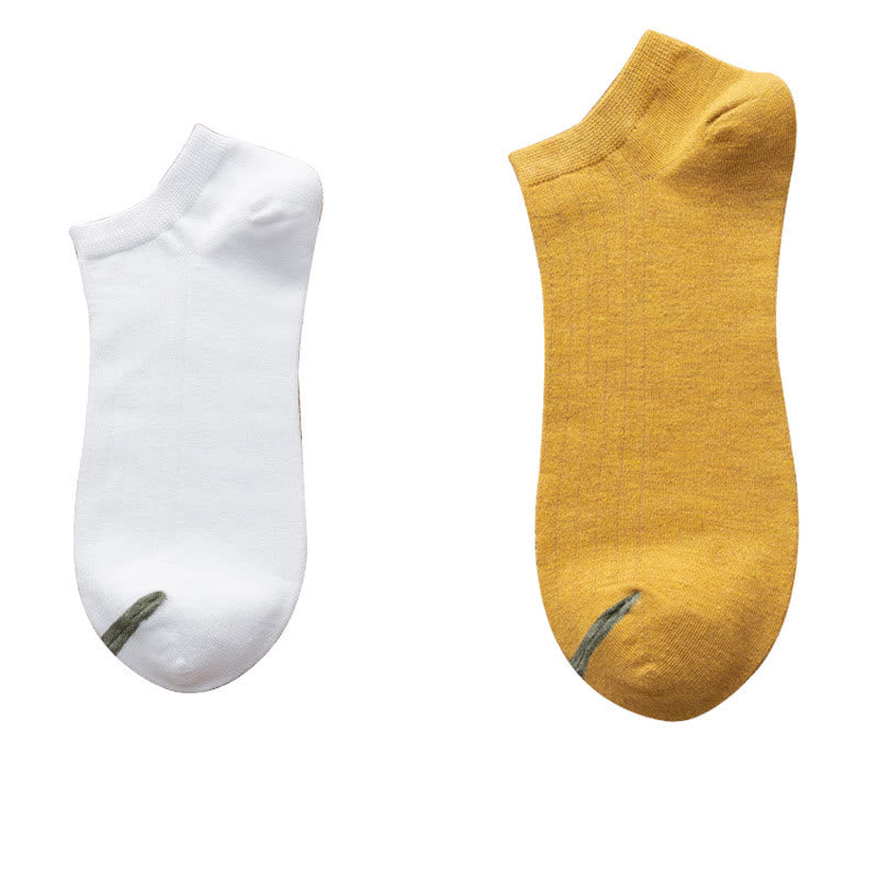 Plus Size Striped Loose Cotton Socks(3 Pairs)