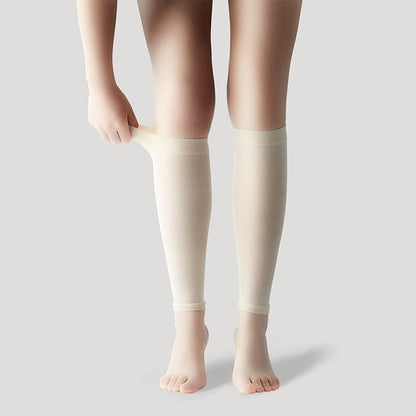 Ice Silk Footless Cool Compression Sleeve Socks Unisex