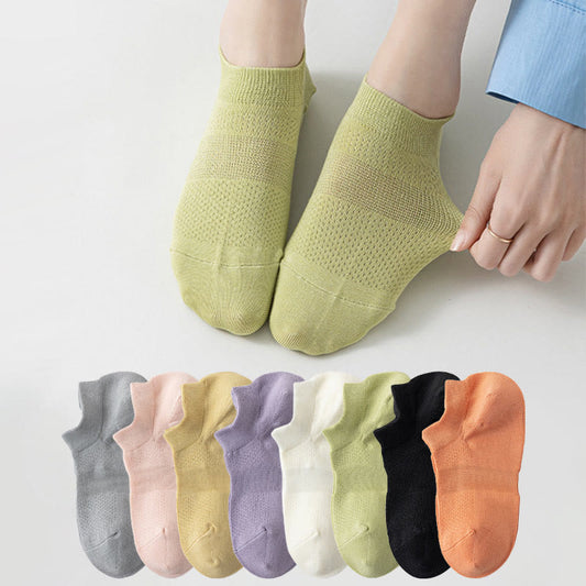 Plus Size Breathable Mesh Ankle Socks(8 Pairs)